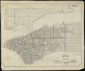 Map of the city of New York