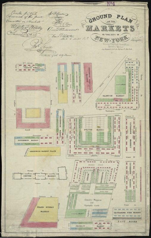 Ground plan of the markets of the City of New-York