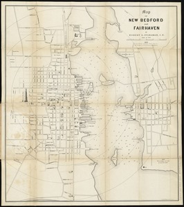 Map of New Bedford and Fairhaven