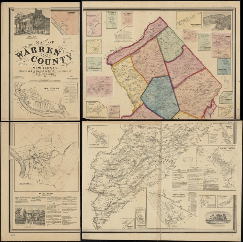 Map of Warren County, New Jersey Norman B. Leventhal Map & Education