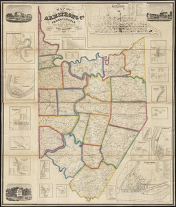 Map of Armstrong Co. Pennsylvania