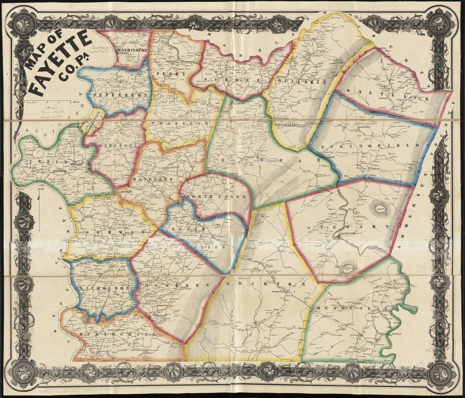 Map of Fayette Co. Pa