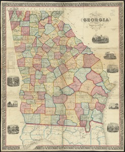 Map of the state of Georgia