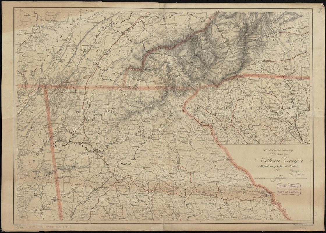 Northern Georgia with portions of adjacent states