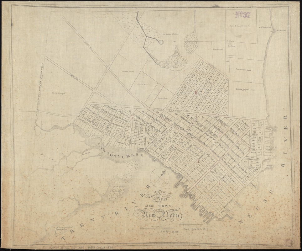 A plan of the town of New Bern
