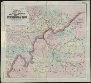 Colton's map of the oil district of West Virginia and Ohio