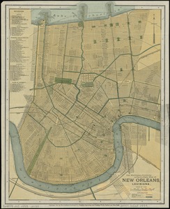 The Matthews-Northrup up-to-date map of New Orleans, Louisiana