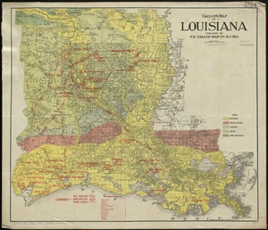 Gallup's map of Louisiana