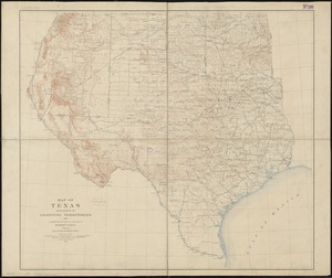 Map of Texas and parts of adjoining territories