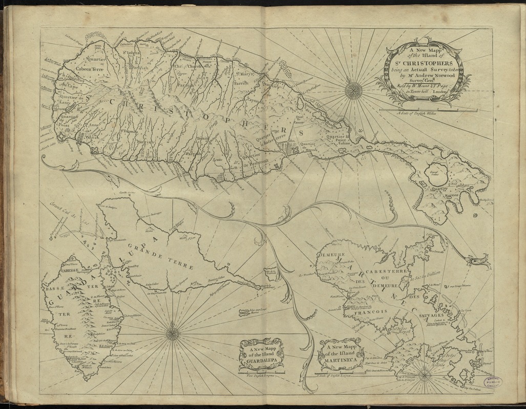 A new mapp of the island of St. Christophers