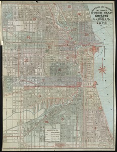 Travelers' and shippers' railway guide map of Chicago