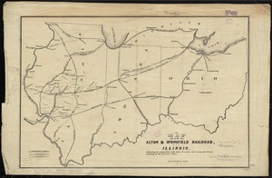 Map of the Alton & Springfield railroad, in Illinois