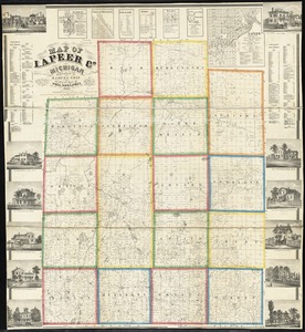 Map of Lapeer Co., Michigan