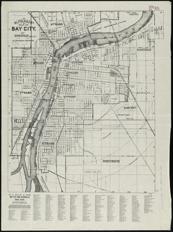 R.L. Polk & Co.'s map of Bay City, and Essexville Mich