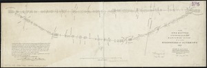 The two routes surveyed for the National Road from Springfield to Richmond, 1835