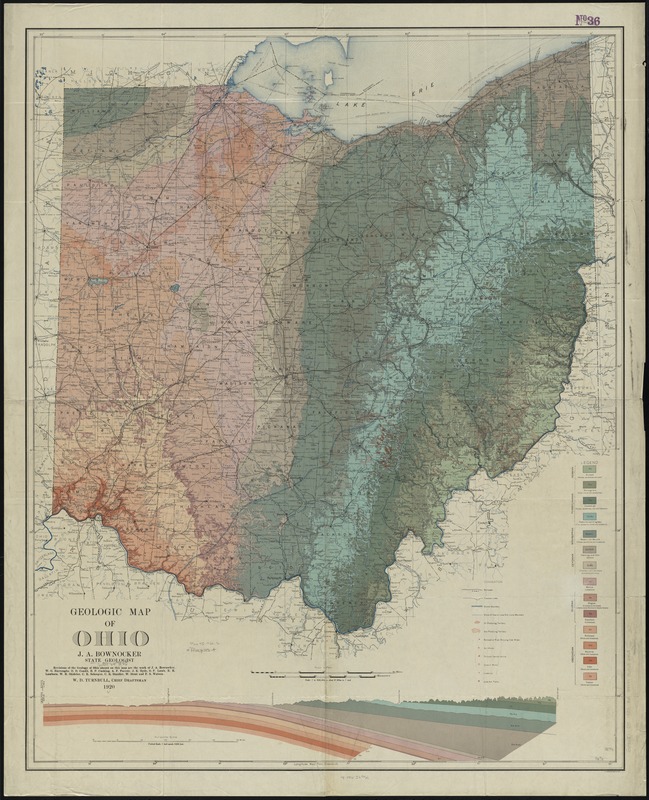 Geologic map of Ohio
