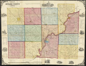 Map of Butler County, Ohio