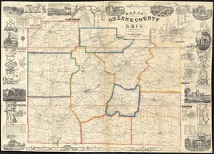 Map of Greene County, Ohio