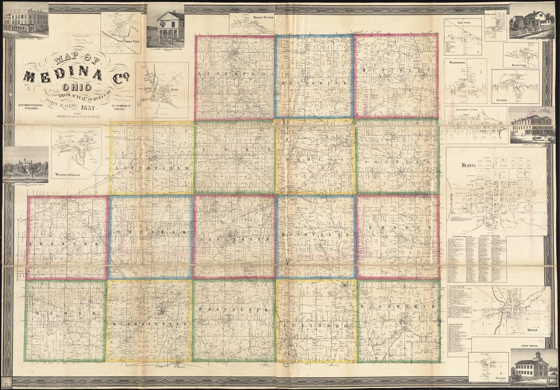 Map of Medina Co., Ohio