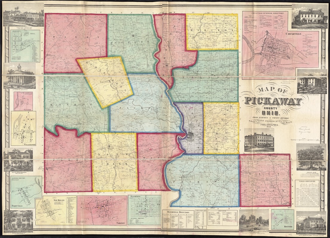 Map of Pickaway County, Ohio