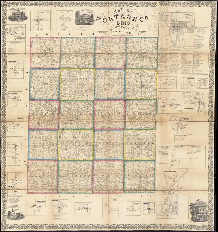 Map of Portage Co., Ohio