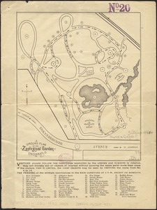 Ground plan of the Zoological Garden of Cincinnati, O