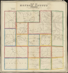 Map of Monroe County, Wisconsin