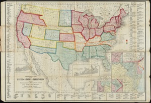 Military map of the United States & territories showing the location of the military posts, arsenals, Navy yards, & ports of entry