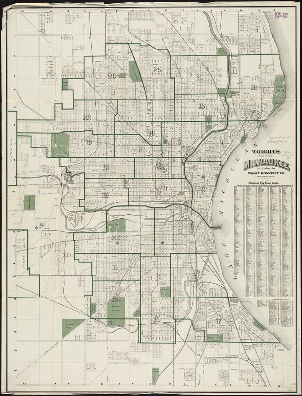 Wright's map of Milwaukee
