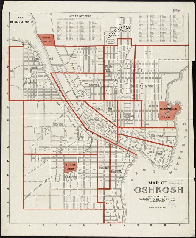 Map of Oshkosh Digital Commonwealth