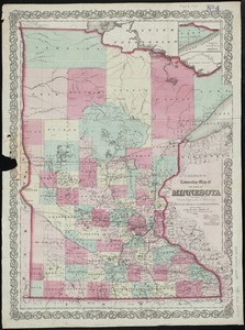 Colton's township map of the state of Minnesota