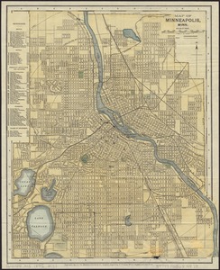 Map of Minneapolis, Minn