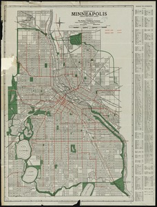 Hudson's map of Minneapolis