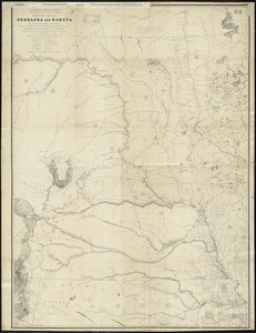 Military map of Nebraska and Dakota