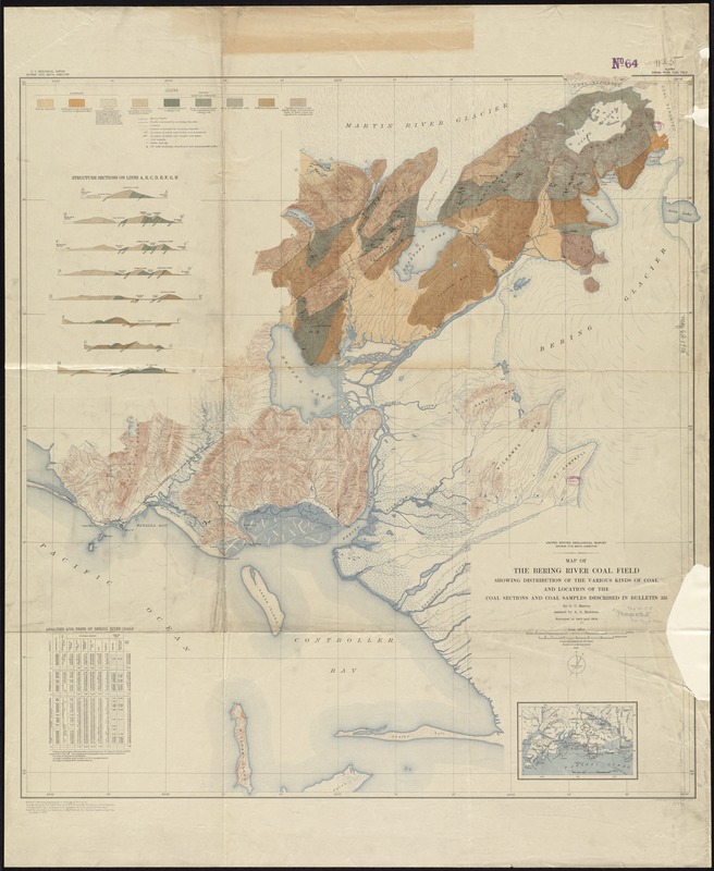Map of the Bering River Coal Field
