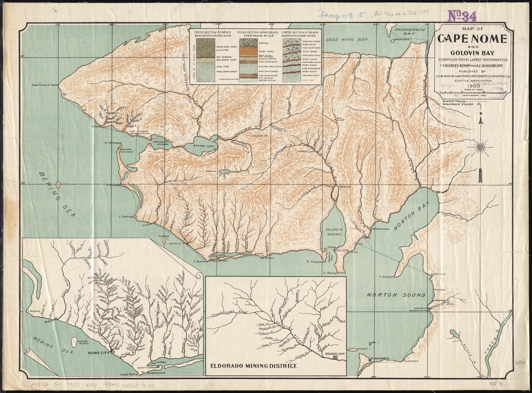 Map of Cape Nome and Golovin [sic] Bay