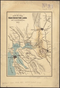 Map of the fresh water tide lands of California