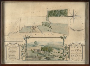Plan of the estate of Stephen R. and Charles F. Benton, Richmond Township, Berkshire Co., state of Massachusetts