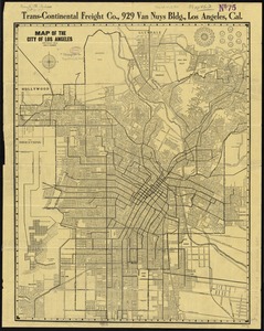 Map of the city of Los Angeles