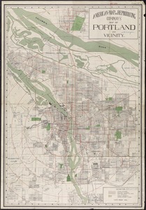 American Map and Reproducing Company's map of Portland and vicinity