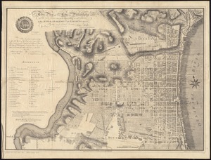 This plan of the city of Philadelphia and it's [sic] environs, (shewing the improved parts,) is dedicated to the mayor, aldermen and citizens thereof