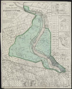 Map of farms and lots embraced within the limits of Fairmount Park as appropriated for public use by Act of Assembly, approved the 14th day of April, A.D. 1868