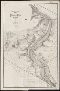 Topographical map of Fairmount Park, Philadelphia