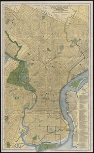 The Matthews-Northrup up-to-date map of Philadelphia, Pennsylvania