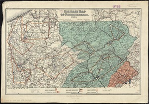 Military map of Pennsylvania