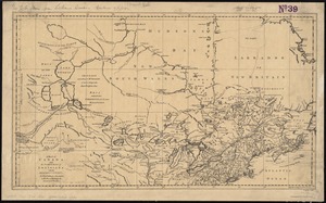 A map of Canada and the north part of Louisiana with the adjacent countrys