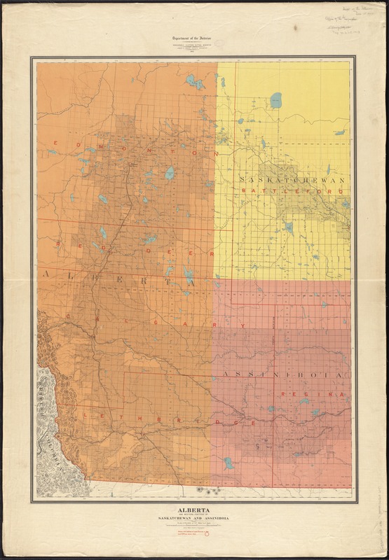 Alberta and western portions of Saskatchewan and Assiniboia