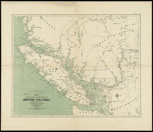 Map of the south-western part of British Columbia