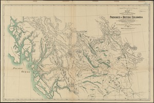 Map shewing exploratory surveys in the northern portion of the province of British Columbia