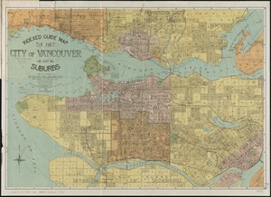 Indexed guide map of the city of Vancouver and suburbs